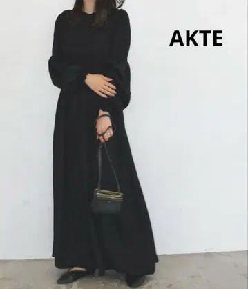 AKTE 블랙 롱 원피스