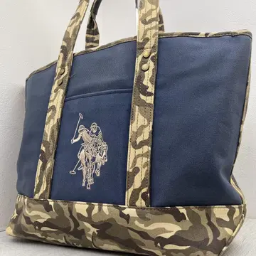 US Polo Assn. 카모 패턴 토트백