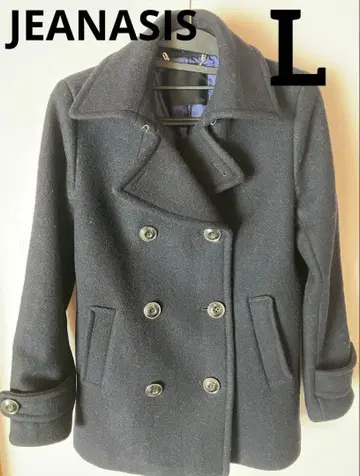 JEANASIS 울 피코트 블랙 L 사이즈