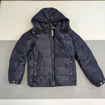 MEN'S MELROSE 후드 부착 다운 자켓 네이비