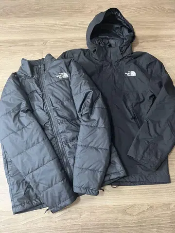 The North Face 3way 마운틴 후드티 블랙 S