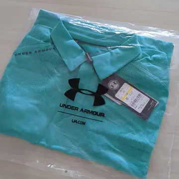 UNDER ARMOUR 골프 셔츠 M 터콰이즈