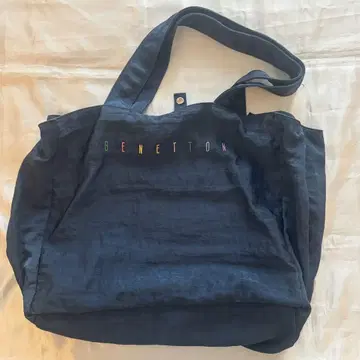 BENETTON 베네통 빅 토트백 네이비 블루 파랑 네이비 컬러