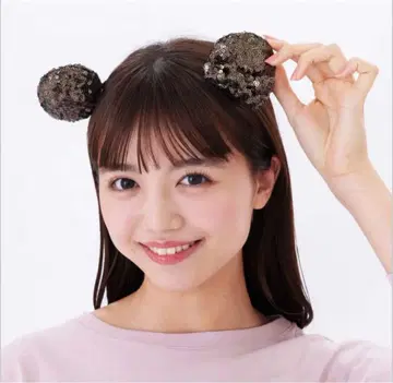 TokyoDisneyResort 헤어핀 스팽글 브라운 계열