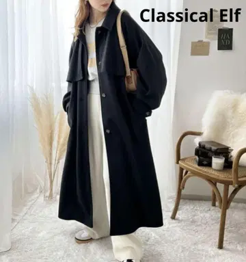 classicalelf 블랙 롱 코트