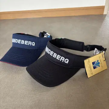 J.LINDEBERG 바이저 57~59cm 네이비 블랙 2종 세트