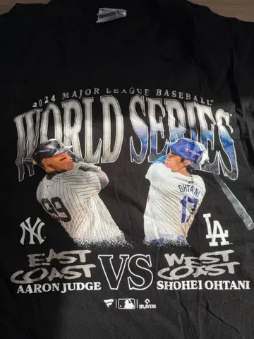 2024 월드 시리즈 티셔츠 X-라지 블랙