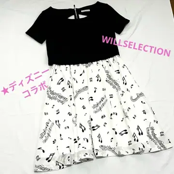 WILLSELECTION 디즈니 마리 콜라보 원피스 음악 모티브