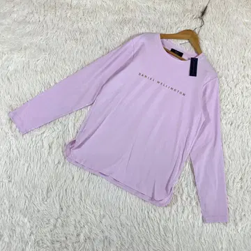 [ 다니엘 웰링턴 ] (L) 로고 프린트 롱 T 핑크