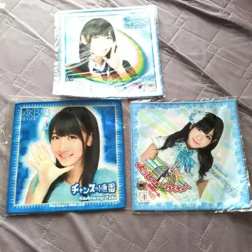 Kashiwagi Yuki 타월 손수건 AKB48 3장 세트