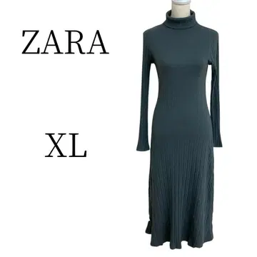 ZARA 자라 블루 계열 롱 니트 원피스 XL(LL)