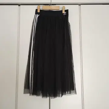 adidas 아디다스 블랙 샤샤 스커트 쓰리 스트라이프