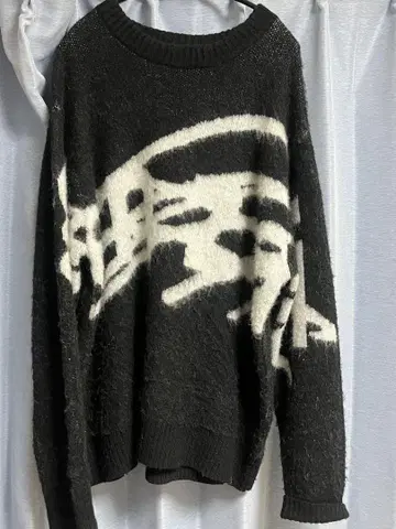 gznzai Big Logo Knit L 블랙