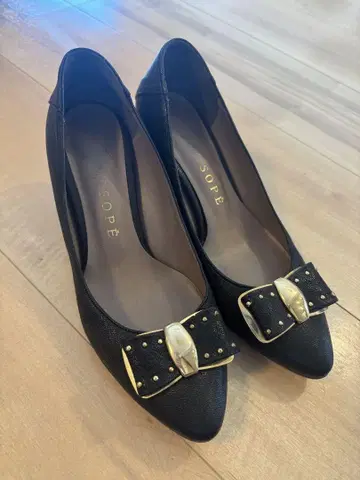 MISOPE 블랙 리본 포함 펌프스 24cm 배송비 포함