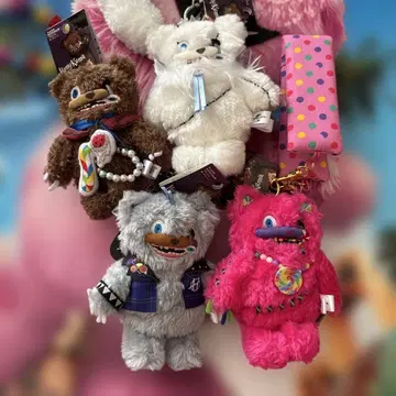 새상품 usj 하미곰 스트랩 포함 마스코트 키체인 4종 세트