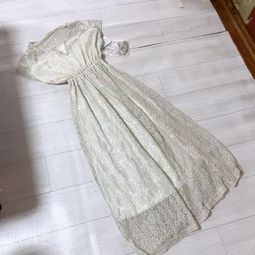 미사용 새상품 원피스 레이스 아이보리 L 사이즈 GRL 포멀 결혼식