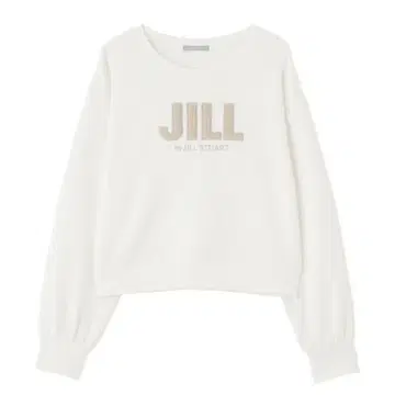 [ JILL by JILLSTUART ] 인조 모피 로고 다이버 맨투맨
