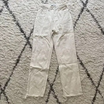 ZARA 프린지 밑단 데님 팬츠 EUR32