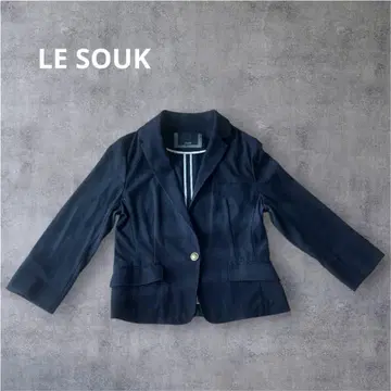 LE SOUK 테일러드 자켓 블랙 1버튼 15호 골드버튼