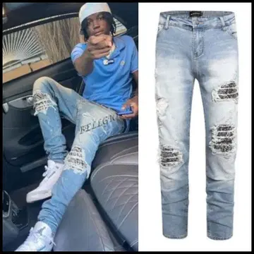 STWEAR 페이즐리 블루 데님 32inch