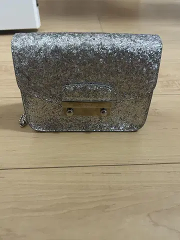 훌라 실버 글리터 숄더백