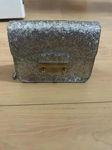 훌라 실버 글리터 숄더백