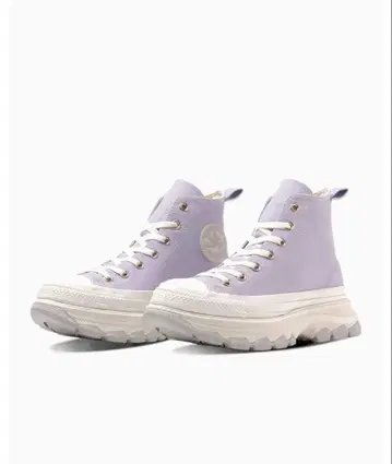 Converse 하이컷 스니커즈 통굽 라벤더 23cm