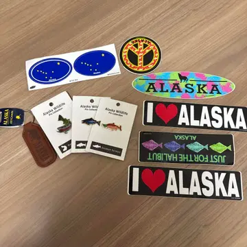 알래스카 기념품 송어 브로치 외