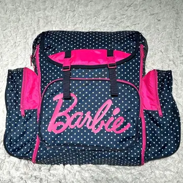 Barbie 하트 무늬 대용량 럭색 네이비 수학여행, 임간학교 등에
