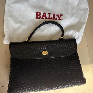 BALLY 블랙 퀼팅 핸드백