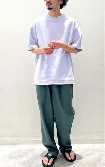 글로벌 워크 라이트 쿠션 쿨 레이어 T셔츠 퍼플 L