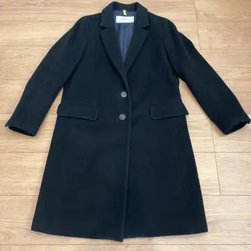 ROUGE Vif 블랙 체스터 코트 38 사이즈