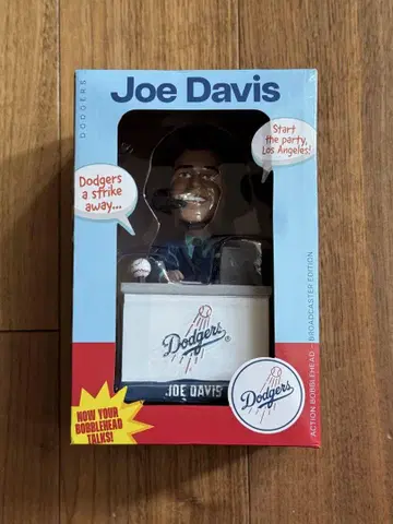 새상품 Dodgers Joe Davis 버블헤드 인형