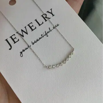 새상품 PT 금 다이아 목걸이 0.20ct 45cm
