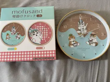 mofusand 동물 디자인 벽시계 약 30cm