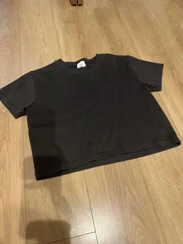 united arrows 6 로쿠 블랙 크롭 티셔츠