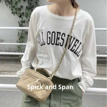 Spick and Span 화이트 긴팔 티셔츠