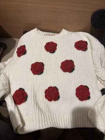 poppy 아사기니요 장미 니트
