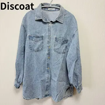 Discoat 라이트 블루 데님 셔츠 디스코트 데님