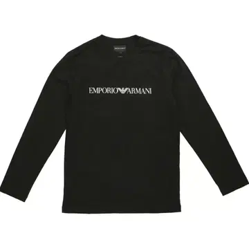 EMPORIOARMANI 아르마니 남성용 새상품 롱티 블랙 가슴 로고 S