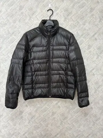 NAVY produce 블랙 ZIP 라이트 다운 자켓 S 베이직