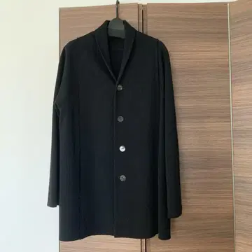 요건 레일 블랙 자켓 코트 바바구리