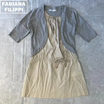 파비아나 필리피 FABIANA FILIPPI 미니 원피스 오부 소매 S