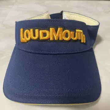 새상품 미사용 LOUDMOUTH 네이비 바이저