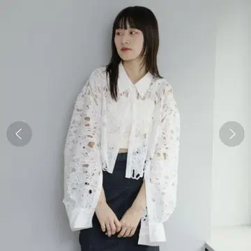 kastane 레이스 크롭 셔츠