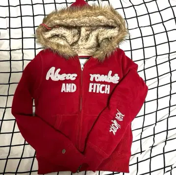 Abercrombie and Fitch 퍼 후드티 y2k 그런지