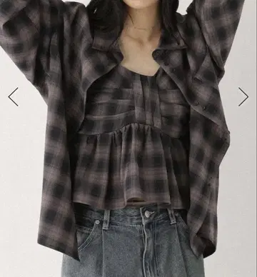Heather 옴브레 체크 셔츠