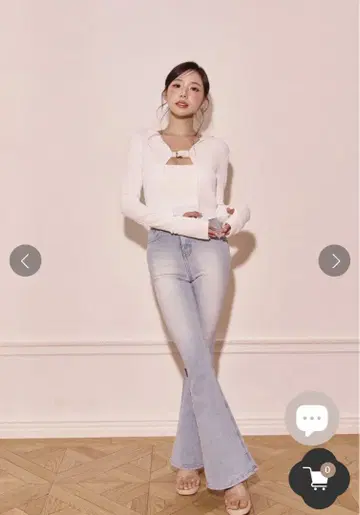 랜디 복숭아힙 플레어 데님 S 사이즈 랜디 라이트 블루