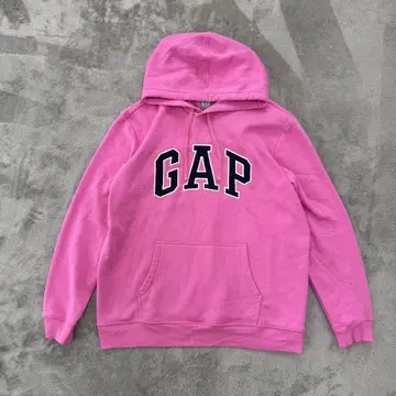 GAP Y2K 빅 로고 후드티 XL 핑크 헤이세이 리바이벌