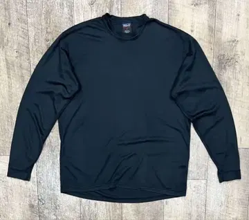 PATAGONIA 'CAPILENE' 롱 슬리브 블랙 USA 제조